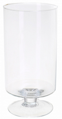 Ваза на ножке Цилиндр d15 30 см прозрачная 20110.5