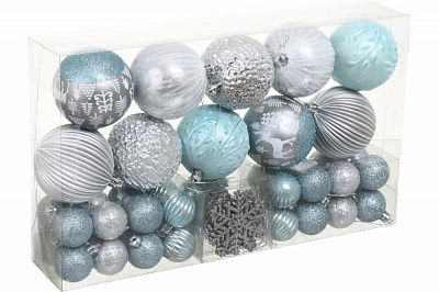 Набор елочных шаров T20J-ASST-60E-3 d 40 мм 50 шт./уп.