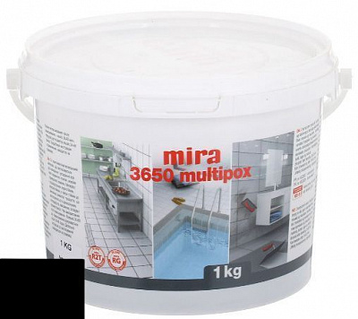 Фуга Mira 3650 multiрох 1 кг чорний