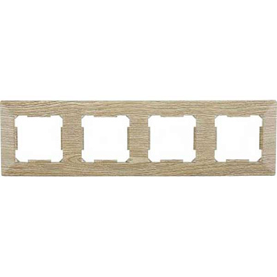 Рамка чотиримісна HausMark Alta горизонтальна вінтажний сірий SNG-FRP.SQ20G4-5/Oak-vintage-g