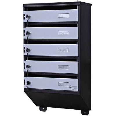 Почтовый ящик на 5 квартир 390x650x200 мм