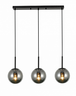 Підвіс Sensio Lil 1x40 Вт E14 чорний/димчастий LS-74658/3LB-E1440W