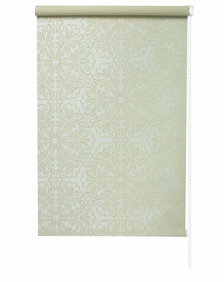 Ролета стандарт Delfa Металлик Принт 135x170 см светло-бежевая 