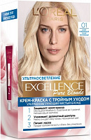 Краска для волос Excellence EXCELLENCE 0.1 супер-осветляющий русый натуральный