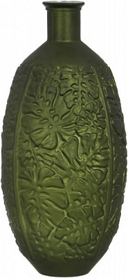 Ваза стеклянная зеленая Jungla 59 см алюминиум San Miguel