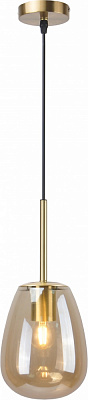 Светильник подвесной Sensio Cleveland 1x40 Вт /E27 янтарный с золотым ALB-P00429-AM