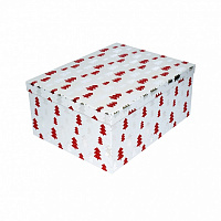 Коробка подарочная прямоугольная елки 27 смх20 смх11.5 см 1110163905
