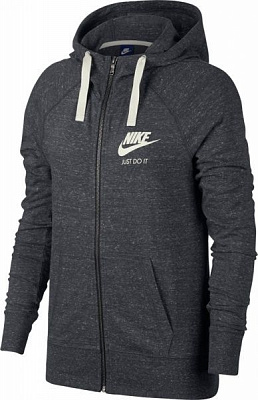 Джемпер Nike W NSW GYM VNTG HOODIE FZ 883729-060 р. L темно-сірий