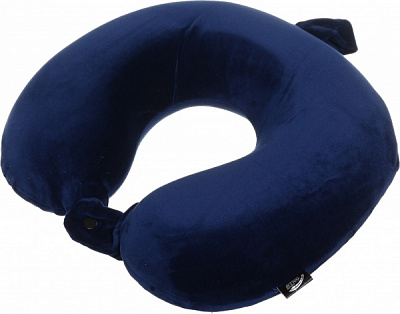 Подушка дорожная Auto Assistance ортопедическая с эффектом памяти Proline темно-синяя AP-DB01 