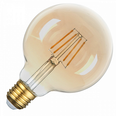 Лампа светодиодная LIGHT SET LS G95 6 Вт E27 2500 К 220 В желтая