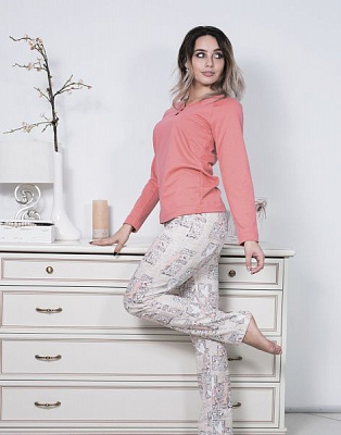 Піжама жіноча Roksana Comely 669/30162 р. XL персиковий