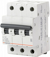Автоматичний вимикач  Legrand RX3 4,5кА 25А 3Р C 419710