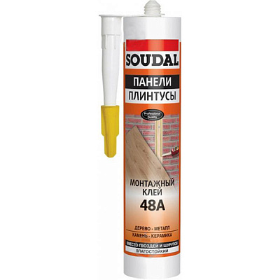 Клей монтажный SOUDAL 48A светло-желтый 280 мл