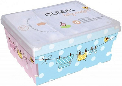 Ватные палочки O'Linear baby comfort 70 шт. (квадратная)