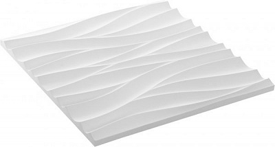 Плитка гипсовая 3D-панель Calipso Волна 0,25 кв.м 