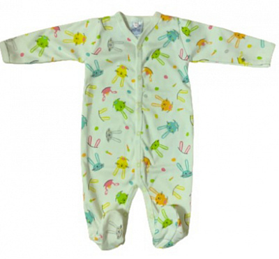 Комбинезон детский унисекс Моя планета зайцы Кмб302-4 р.62 белый 