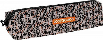 Пенал мягкий Casual CF85202 Cool For School черный с рисунком