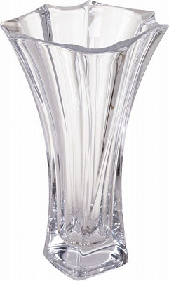 Ваза стеклянная прозрачная Neptune 26.5 см Bohemia
