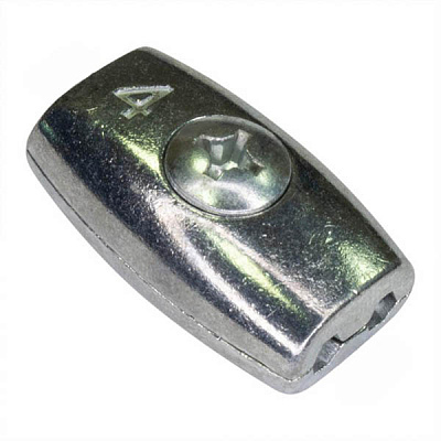 Затискач для троса бочкоподібний 4 мм