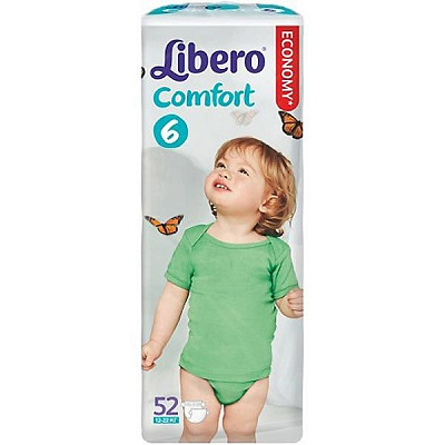 Подгузники Libero Comfort 6 XL 12-22 кг 52 шт