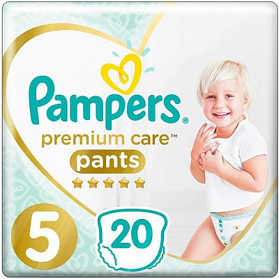 Подгузники-трусики Pampers Premium Care Pants Junior 5 12-17 кг 20 шт.