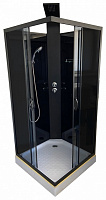 Душевой бокс GM DP 158 90x90 см графит/черный