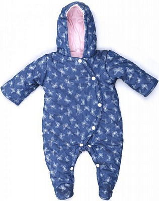 Комбінезон для дівчаток Danaya синій із рожевим р.74 B19-001