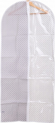 Чехол для одежды Мозаика Vivendi 135x60 см белый с серым