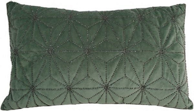 Подушка декоративна Модерн 30x50 см зелений із чорним La Nuit