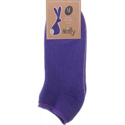 Носки женские Молли чешки махровые р. 23-25 фиолетовый 1 пар 