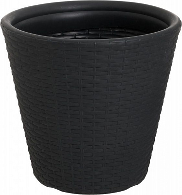 Горщик пластиковий Prosperplast Rato круглий 52л антрацит (71265-433)
