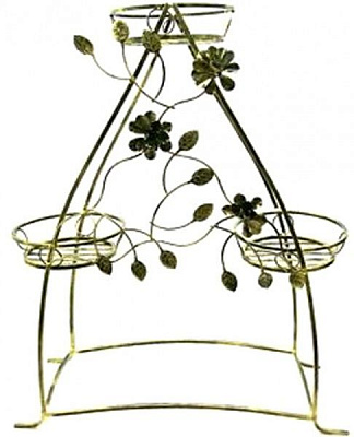 Подставка Prosperplast Цветок 86х31x96 см золотой 