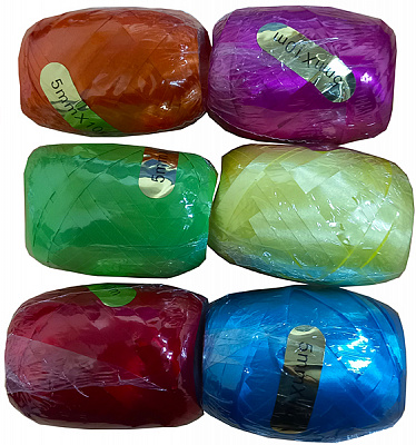 Лента Happycom International полипропиленовая в коконе 0,5 см 10 м в ассортименте