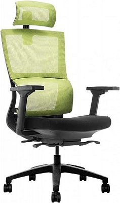 Кресло GT Racer W-89 черно-зеленый 
