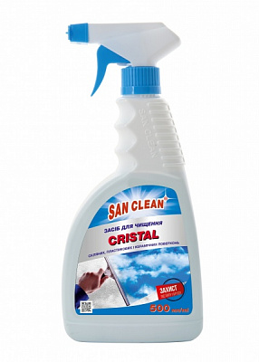 Засіб миючий для скла та дзеркал SAN CLEAN 0,5л