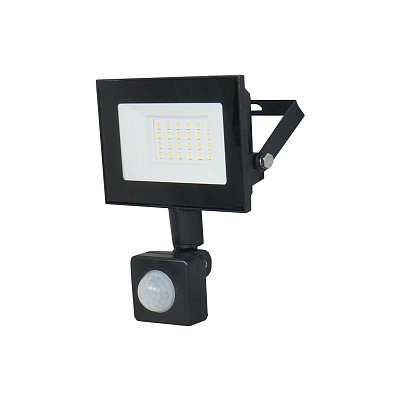 Прожектор с датчиком движения LED UEC Delta SLC-MS 6500K 20 Вт IP54 черный SLC-20-IP54-MS-B