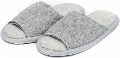 Капці домашні Flokati Notra р.42-43 світло-сірий