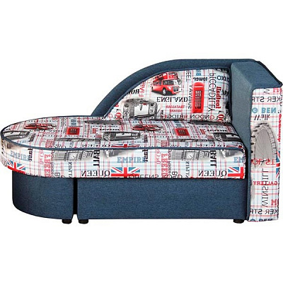 Тахта Берегиня Домовенок правая 1410x770x740 мм синий