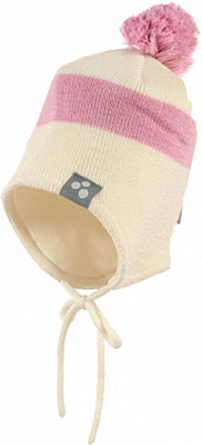 Шапочка детская унисекс HUPPA Вязаная VIIRO 1, L р.55 белый 83620100-70020-00L 