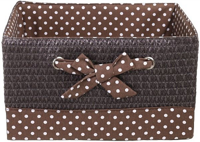 Кошик плетений з текстилем 40x30x22 см DSA16-7AB-3