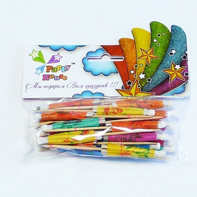 Набор Party House шпильки-зонтики 25 шт.(6932673576237)