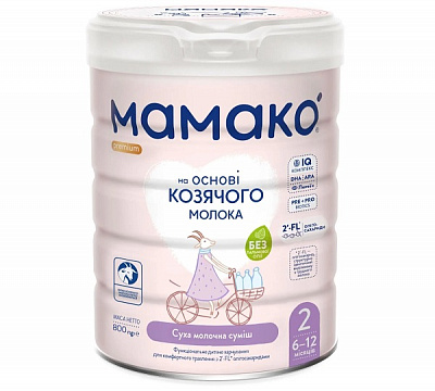 Сухая смесь MAMAKO 2 Premium 800 г 44670017090477
