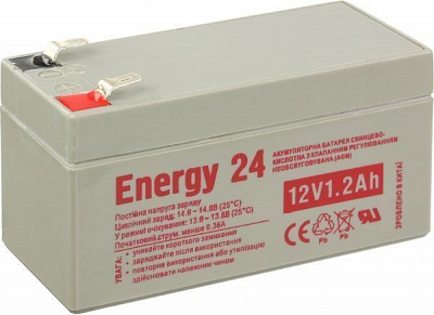 Батарея аккумуляторная Energy 24 12V1,2Ah (SLA-MS12V1,2)
