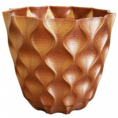 Горшок для цветов Alyaplastik VENUS NO:2 круглый 1,5 л золотой (ALY202gold 11808) 