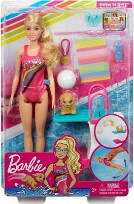 Ігровий набір Barbie Barbie Тренування в басейні