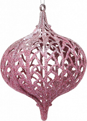 Декоративная подвеска Шар 13 см розовый HF2K755