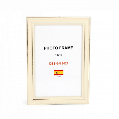 Рамка для фото 1 фото 10x15 см слоновая кость 