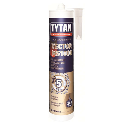 Монтажний клей Tytan Vector MS1000 290 мл білий