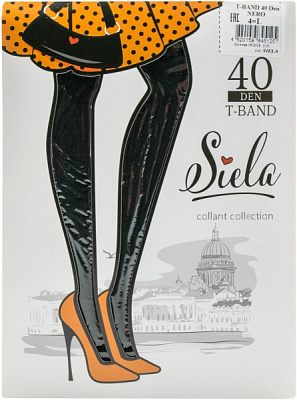Колготки SIELA T BAND 40 den nero р. 4 черный 