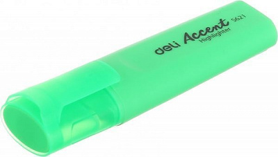 Маркер текстовый Deli Accent 5 мм 621ES зеленый 